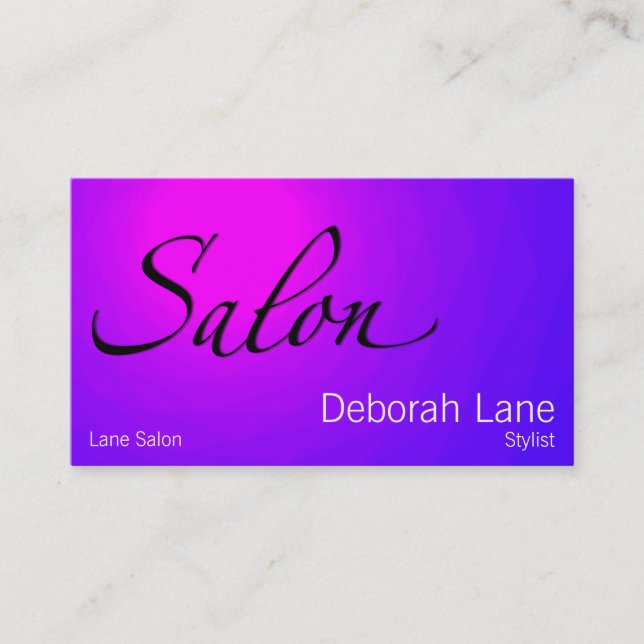 Tarjeta De Visita Salón (Anverso)