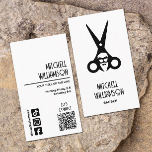 Tarjeta De Visita Salón Barber Hairdresser