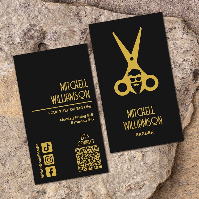 Tarjeta De Visita Salón Barber Hairdresser (Subido por el creador)