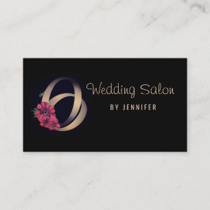 Tarjeta De Visita salón boda, boda, compromiso