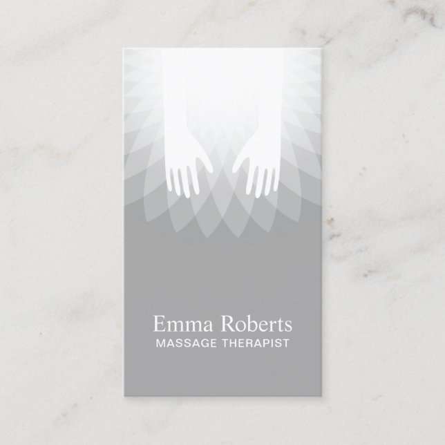 Tarjeta De Visita Salón curativo del BALNEARIO de la terapia del (Anverso)