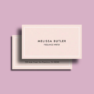 Tarjeta De Visita Salón de Artista de Maquillaje Lujo Minimalista Ro