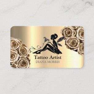 Tarjeta De Visita Salón de Artista de Tatuajes