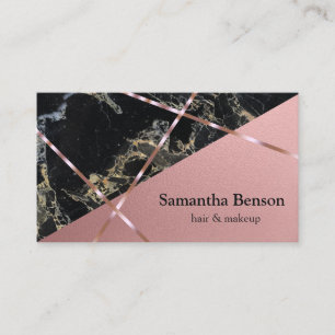 Tarjeta De Visita Salón de artistas modernos de cabello y maquillaje