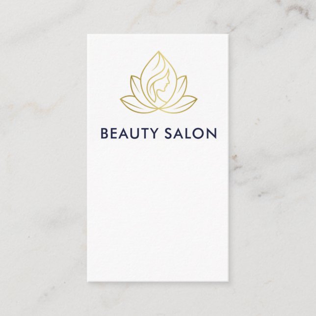 Tarjeta de visita Salón de belleza (Anverso)