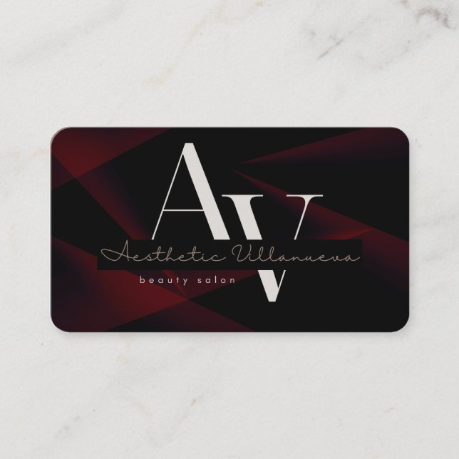 Tarjeta de visita Salón de belleza (Anverso)