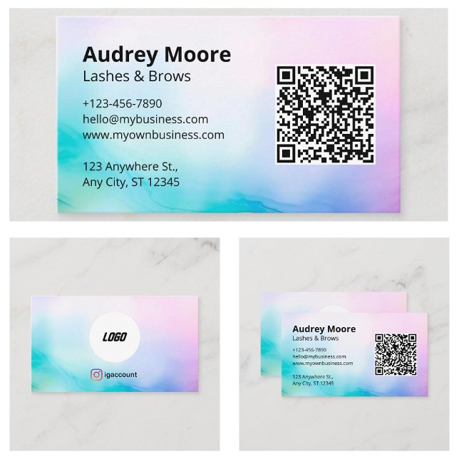 Tarjeta De Visita Salón De Belleza Branding Eyelash (Beauty Salon Branding Eyelash Business Card
)