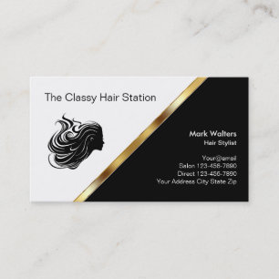 Tarjeta De Visita Salón de Belleza Classy