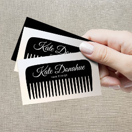 Tarjeta De Visita Salón De Belleza Comb De Estilo Hair