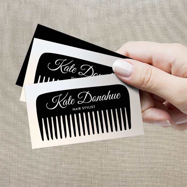 Tarjeta De Visita Salón De Belleza Comb De Estilo Hair (Subido por el creador)