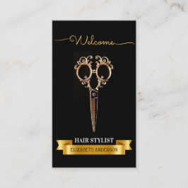 Tarjeta De Visita Salón de belleza con estilo de pelo profesional