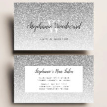 Salón de Belleza con Glitter Monograma de Ombre Pl