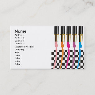 Tarjeta De Visita Salón de belleza, cosméticos, o negocio del