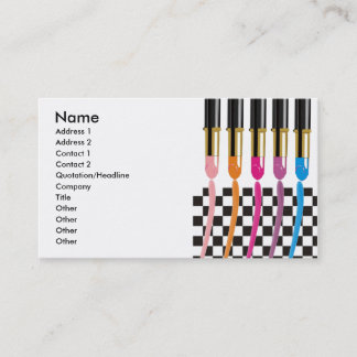 Tarjeta De Visita Salón de belleza, cosméticos, o negocio del