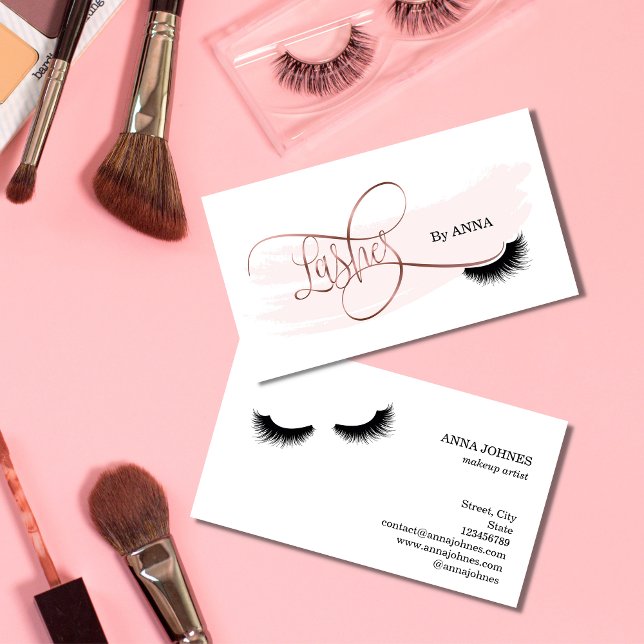 Tarjeta De Visita Salón de belleza de artistas de larga extensión de (Subido por el creador)