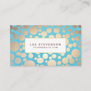 Tarjeta De Visita Salón de belleza de diseño moderno de diseño turqu