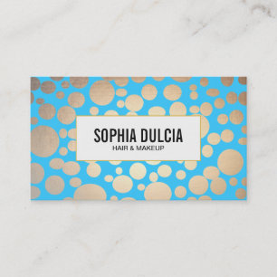 Tarjeta De Visita Salón de belleza de diseño moderno de diseño turqu