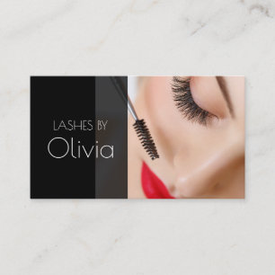 Tarjeta De Visita Salón de Belleza de Extensiones Lash