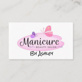 Tarjeta De Visita Salón de belleza de la manicura