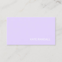 Tarjeta De Visita Salón de belleza de lavanda simple y elegante