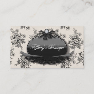 Tarjeta De Visita salón de belleza de moda floral vintage victoriano