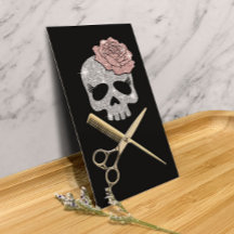 Salón De Belleza De Purpurina Silve De Estilo Cabe