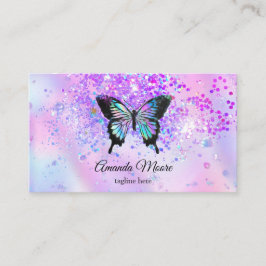 Tarjeta De Visita salón de belleza de vida mariposa salón de uñas ma