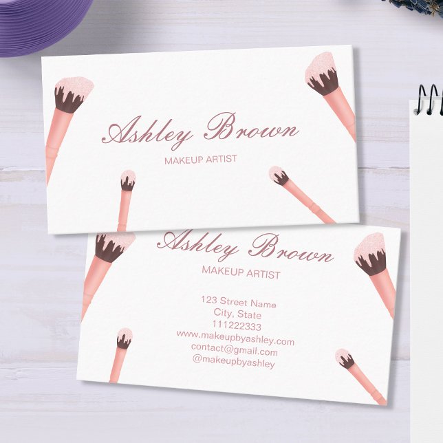 Tarjeta De Visita Salón de belleza del artista de maquillaje Cepla a (Subido por el creador)