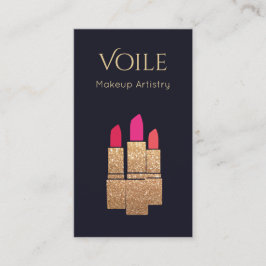 Tarjeta De Visita Salón de belleza del artista de maquillaje del láp