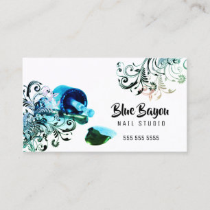Tarjeta De Visita Salón de belleza del técnico del clavo