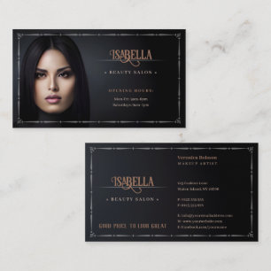 Tarjeta De Visita Salón de belleza   Elegante