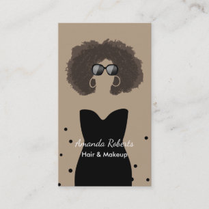 Tarjeta De Visita Salón de belleza elegante del estilista del