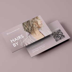 Tarjeta De Visita Salón de Belleza Estético Estilista de Pelo Lavand