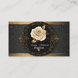 Tarjeta De Visita 💅 Salón de Belleza Glow Elegancia ✨ Personal Mode
