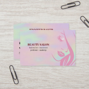 Tarjeta De Visita Salón de belleza holograma