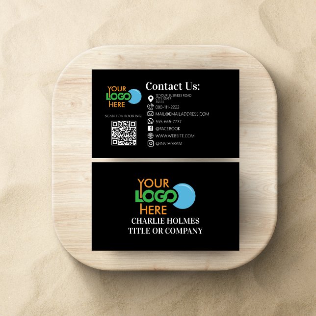 Tarjeta De Visita Salón de belleza Lash Hair maquillaje QR Código mo (Subido por el creador)