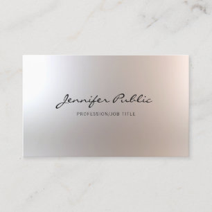 Tarjeta De Visita Salón de belleza llano atractivo fino elegante de