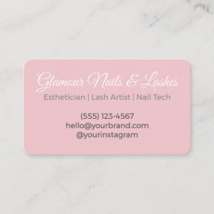 Tarjeta De Visita Salón de Belleza/Lujo Suave y Bienestar