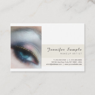 Tarjeta De Visita Salón de belleza moderno Artista de maquillaje Sed