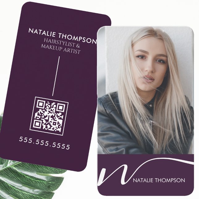 Tarjeta De Visita Salón de belleza Nail Tech de Hairstylist Artista  (Subido por el creador)