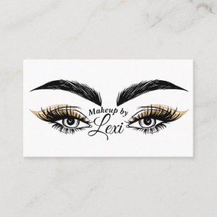 Tarjeta De Visita Salón de Belleza Pretty Eyes Maquillaje Pestañas C