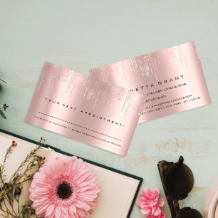 Tarjeta De Visita Salón de belleza recordatorio profesional