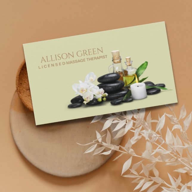 Tarjeta De Visita Salón de belleza Salon SPA Salón de masajes Aromat (Beauty Salon SPA Massage Salon Aromatherapy Business Card)