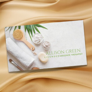 Tarjeta De Visita Salón de belleza SPA Salón de masajes Aromaterapia