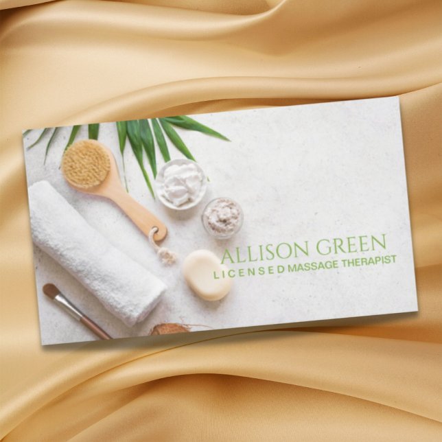 Tarjeta De Visita Salón de belleza SPA Salón de masajes Aromaterapia (Beauty Salon SPA Aromatherapy Massage Salon Business Card)