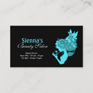 Tarjeta De Visita Salón de belleza (turquesa)