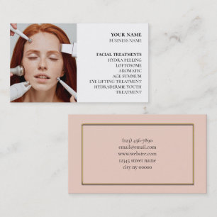 Tarjeta De Visita Salón de belleza y cuidado de la piel