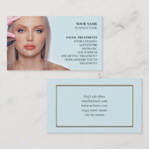 Tarjeta De Visita Salón de belleza y cuidado de la piel