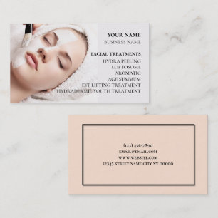 Tarjeta De Visita Salón de belleza y cuidado de la piel
