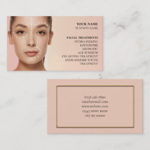 Tarjeta De Visita Salón de belleza y cuidado de la piel